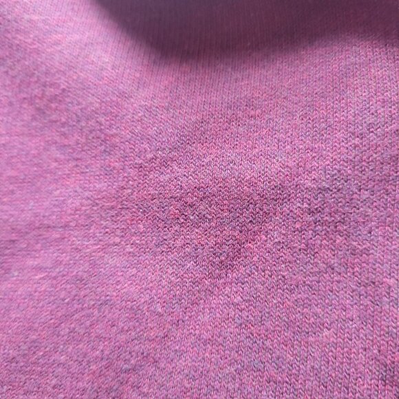 L.L.Bean Men's Burgundy 100% Cotton Quarter-Zip Pullover Sweater Size L Made In - Picture 3 of 4